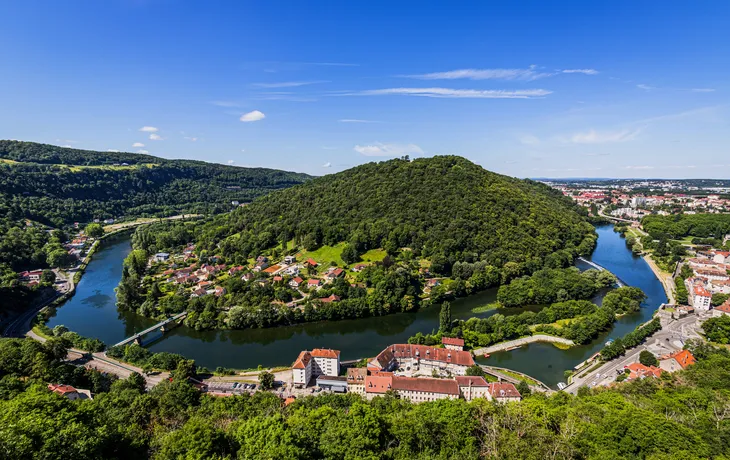 Blick auf Besançon von der Zitadelle Vauban aus