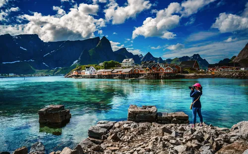 Naturfotografin auf den Lofoten