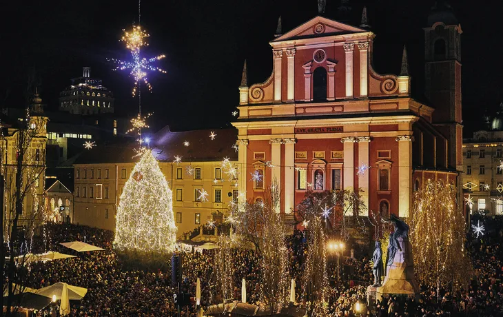 Ljubljana zur Weihnachtszeit