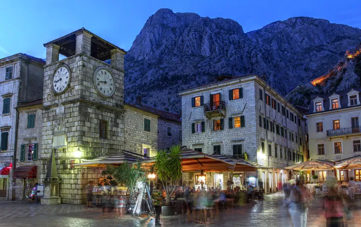 Kotor - eine befestigte Stadt an der Adriaküste Montenegros