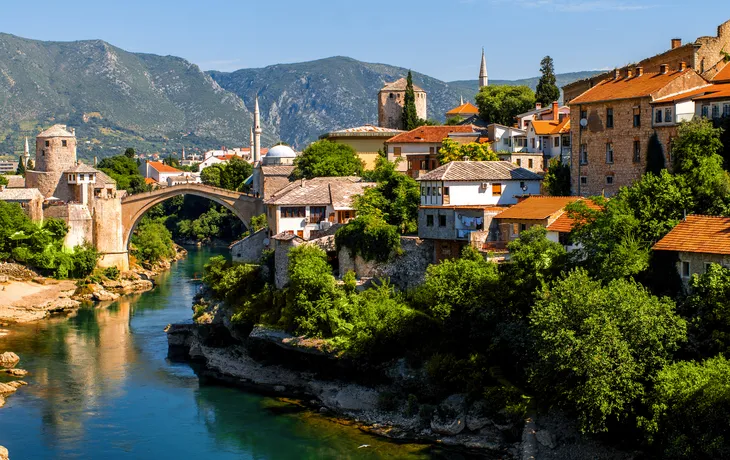 Blick auf die Stadt Mostar