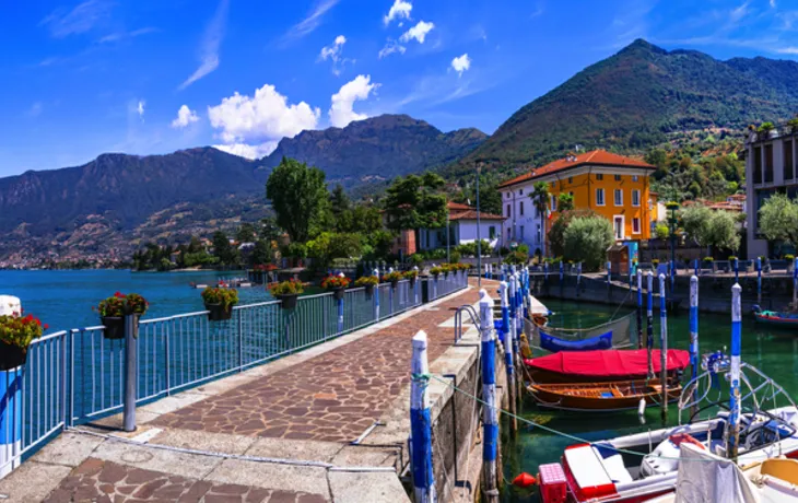Insel Monte Isola und das Dorf Peschiera Maraglio am Iseosee