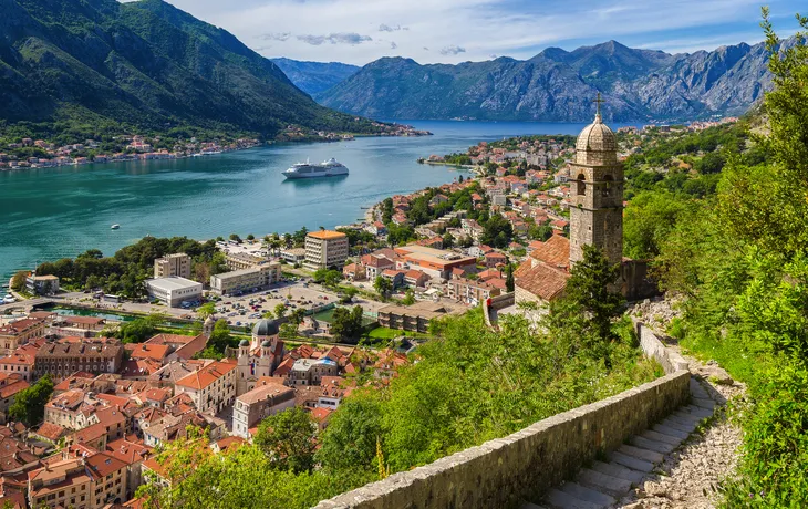 Kotor in der Bucht von Kotor, Montenegro
