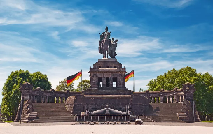 das Deutsche Eck in Koblenz am Rhein