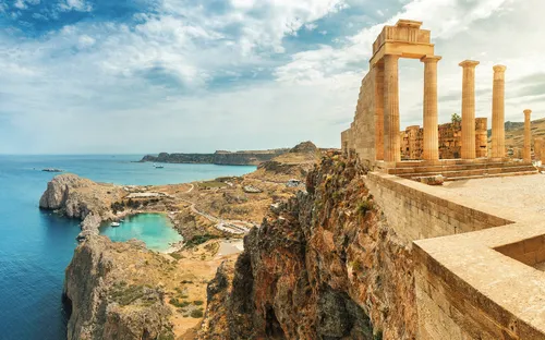 Akropolis von Lindos auf Rhodos, Griechenland