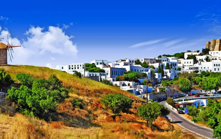 Johanneskloster und Windmühlen auf Patmos