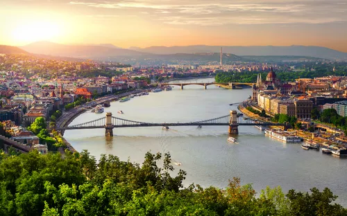 Panorama von Budapest in Ungarn