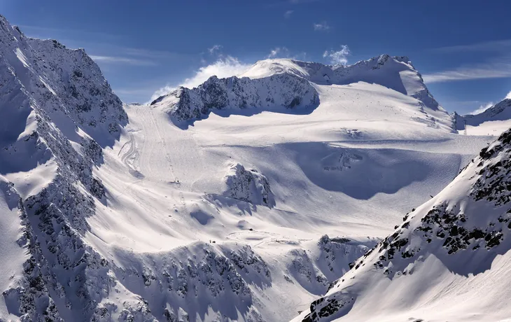 Skigebiet am Rettenbachgletscher, Sölden, Österreich