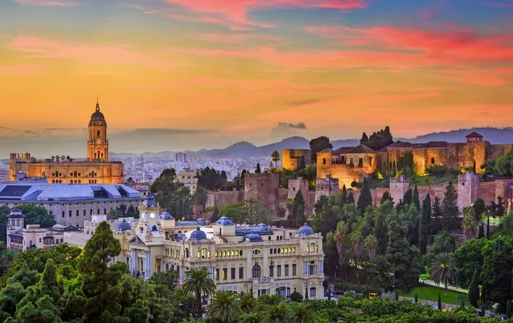 Skyline von Málaga, Spanien