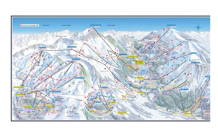 Pistenplan Arosa Lenzerheide