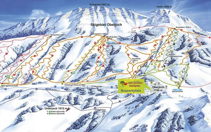 Pistenplan Hindelang-Oberjoch