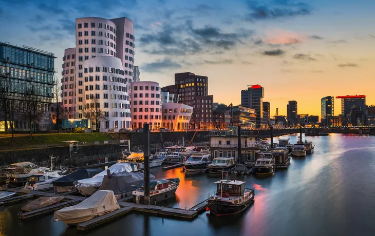 Medienhafen in Düsseldorf, Deutschland